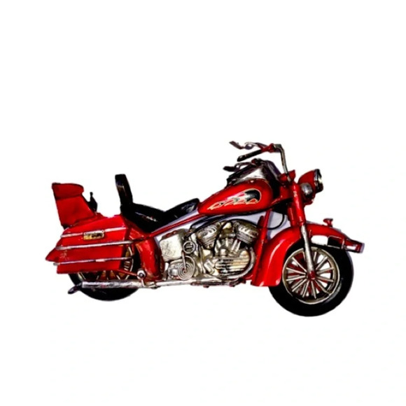 5/$25 
Motorcycle Metal Red Detailed Bike  Kickstand Figurine Die Cast 11.5” - Picture 1 of 14